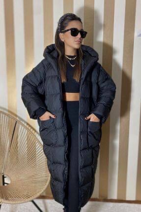 Дълго дамско яке  със силиконова вата